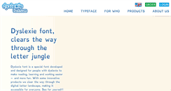 Desktop Screenshot of dyslexiefont.com
