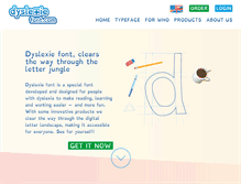 Tablet Screenshot of dyslexiefont.com
